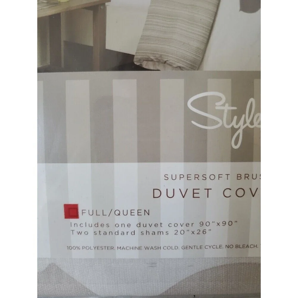 Style‎ Happy Poplar Leaves Full QueenDuvet Cover & Shams Set Brown Olive 3pcs